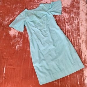 Embroidered Vintage Dress Custom made